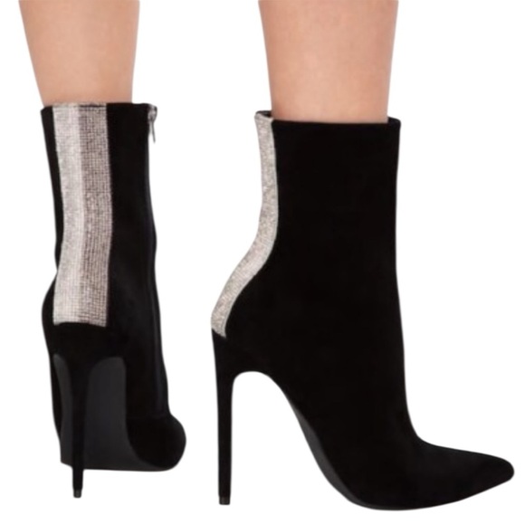 Steve Madden women’s Wagu black suede Boots/ Booties / Ankle Boots size 7.5 - Picture 15 of 15